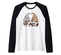 Two Coffee Lover Gnomes For Women and Men Who Loves Coffee Camiseta Manga Raglan