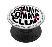 Two Comma Club Financial Independence Millionaire PopSockets PopGrip Adhesivo