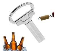 Two Corkscrew - Abridor de vino portátil, herramienta para botellas de cerveza, extractor de corcho de hoja compacto, abridor de palanca de acero inoxidable para casa, bar, viaje, picnic, camping
