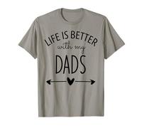 Two Dads Are Better Than One Dad Life is Better with My Dads Camiseta