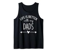 Two Dads Are Better Than One Dad Life is Better with My Dads Camiseta sin Mangas