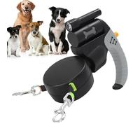 Two Dog Leashes - 360 Degree Swivel, Adjustable Small Dog Leashes | Pet Accessories For cutting down collision risks for added pRunning Jogging Daily Traveling Camping Adventure Hiking Apartment Beach