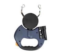 Two Dog Retractable Rope, Double Dog Walking Rope, Reflective Pet Walking, Automatic Untangle Pet Rope, ABS Nylon Retractable Rope, Compact Dog Walking Rope, Reflective Retractable
