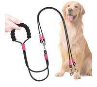 Two Dog Rope, Walking Leash for Two Pets, Nylon Ergonomic Handle, Adjustable Length, Training Tool, Ideal for Small and Medium Breeds, Outdoor Safety, Comfortable Control for Walking, Running, 180 cm