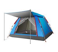 Two Doors 4 Season Tent for 3-4 Persons, Camping Automatic Pop Up Tent Waterproof Sun Shade Anti UV for Beach/Hiking/Backpacking/Fishing Instant Sun Shelter Canopy