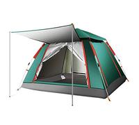 Two Doors 4 Season Tent for 3-4 Persons, Camping Automatic Pop Up Tent Waterproof Sun Shade Anti UV for Beach/Hiking/Backpacking/Fishing Instant Sun Shelter Canopy