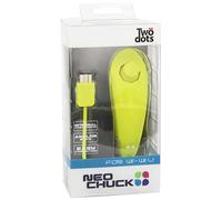 Two Dots - Controller Nunchuck Neo, Color Verde (Nintendo Wii U)