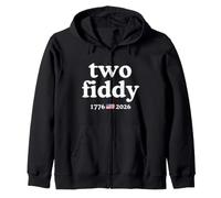 Two Fiddy 1776 USA Flag America 250th Anniversary Sudadera con Capucha