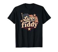 Two Fiddy 2 Fiddy 250th Anniversary 4th of July Patriotic Camiseta