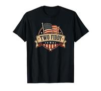 Two Fiddy 2 Fiddy 250th Anniversary 4th of July Patriotic Camiseta