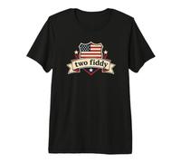 Two Fiddy 2 Fiddy 250th Anniversary 4th of July Patriotic Camiseta Premium