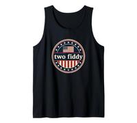 Two Fiddy 2 Fiddy 250th Anniversary 4th of July Patriotic Camiseta sin Mangas