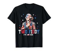 Two Fiddy 250 Anniversary George Washington July 4th Camiseta