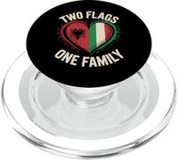 Two Flags One Family Albanian Italian Roots Albania Italy PopSockets PopGrip para MagSafe
