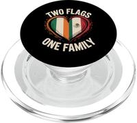 Two Flags One Family Irish Mexican Roots Ireland Mexico PopSockets PopGrip para MagSafe