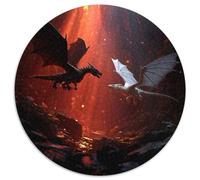 Two Flying Dragóns in The Cave Rompecabezas para Adultos || 1000pcs (67.5x67.5cm) Juegos EduGatoivos De Decoración del Hogar