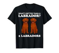 Two Fox Red Labradors Funny Dog Labrador Camiseta