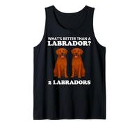 Two Fox Red Labradors Funny Dog Labrador Camiseta sin Mangas