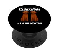 Two Fox Red Labradors Funny Dog Labrador PopSockets PopGrip Adhesivo