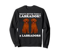 Two Fox Red Labradors Funny Dog Labrador Sudadera