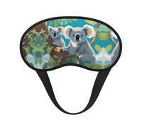 Two Happy Koalas - Antifaz opaca para dormir, bloqueador de luz, cómodo, ideal para viajes, camping, meditación y yoga