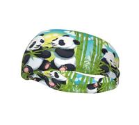 Two Happy Pandas - Diadema deportiva transpirable y ligera, agradable al tacto para correr y hacer ejercicio al aire libre
