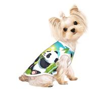 Two Happy Pandas Pet - Camiseta transpirable sin mangas para perros y gatos pequeños, suave, cómoda y elegante