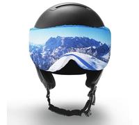 Two Horizons Protector de visera para casco de esquí con visera, protege contra arañazos, paño de limpieza de microfibra con diseño de sonrisa