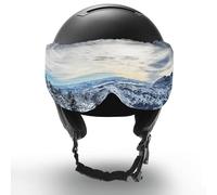Two Horizons Protector de visera para casco de esquí con visera, protege contra arañazos, paño de limpieza de microfibra con diseño de sonrisa