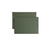 Two Inch Capacity Box Bottom Hanging File Folders, Legal, Green, 25/Box
