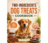 TWO INGREDIENTS DOG TREATS COOKBOOK: Simple Homemade Recipes - Baked, No-Bake, Dehydrated & Frozen Treats Made Using Just 2-Ingredients For Dogs (82 Recipes)