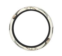 Two Little Birds Are On The Branch - Funda elástica universal para volante de coche, antideslizante, elástica, transpirable, de goma suave, 38 cm