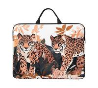 Two Little Tigers - Funda de transporte para portátil de 14 pulgadas con asa para mujeres y hombres, funda acolchada para laptop