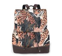 Two Little Tigers - Mochila de viaje de moda para mujer, mochila casual, mochila de cuero estampada para mujer para el trabajo