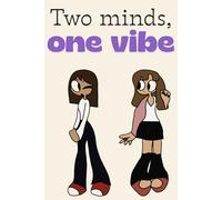 TWO MINDS, ONE VIBE: Cute friendship notebook. Lined journal for writing. Original gift for girls, women and best friends.