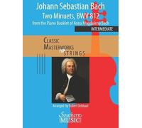 Two Minuets, BWV 812 (from Anna Magdalena Bach): String Orchestra Full Score