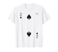 Two of Spades Playing Card Easy Halloween Group Costume Camiseta