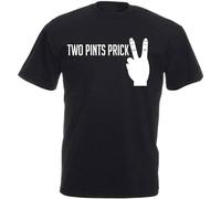 Two Pints Prick Still Game Jack & Boaby The Barman Glasgow Patter Mens T-Shirt Black XL
