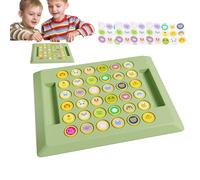 Two-Player Animal Flipping Chess - Cartoon Animal Flipping Card Game with Stickers | Fun Educational Classic Battle Board Game for Home and Travel