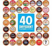 Two Rivers Flavored Sampler Pack Single-Cup Coffee for Keurig K-Cup Brewers, 40 Count