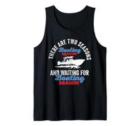 Two Seasons Boating, divertido capitán de barco, amante de la navegación Camiseta sin Mangas