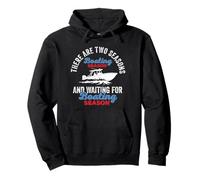 Two Seasons Boating, divertido capitán de barco, amante de la navegación Sudadera con Capucha