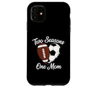 Two Seasons One Mom Deportes Madre Fan Apoyo Carcasa para iPhone 11