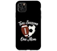 Two Seasons One Mom Deportes Madre Fan Apoyo Carcasa para iPhone 11 Pro MAX