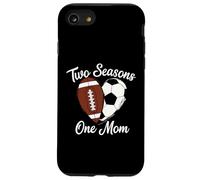 Two Seasons One Mom Deportes Madre Fan Apoyo Carcasa para iPhone SE (2020) / 7/8