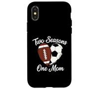 Two Seasons One Mom Deportes Madre Fan Apoyo Carcasa para iPhone X/XS