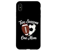 Two Seasons One Mom Deportes Madre Fan Apoyo Carcasa para iPhone XS MAX