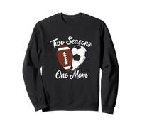 Two Seasons One Mom Deportes Madre Fan Apoyo Sudadera