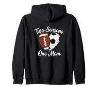Two Seasons One Mom Deportes Madre Fan Apoyo Sudadera con Capucha