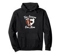 Two Seasons One Mom Deportes Madre Fan Apoyo Sudadera con Capucha